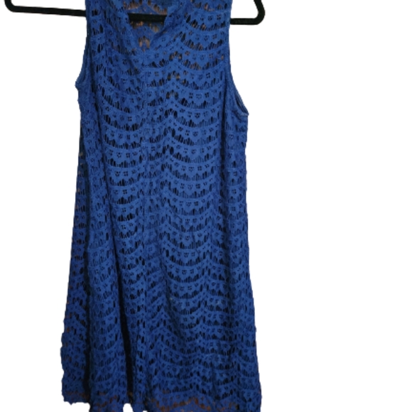 Romwe Women's Lace Sleeveless A Line Elegant Cocktail Evening Party Dress - Picture 3 of 7